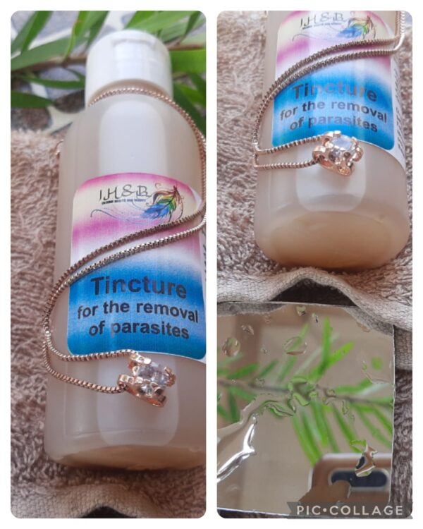 Tincture for the removal of parasites